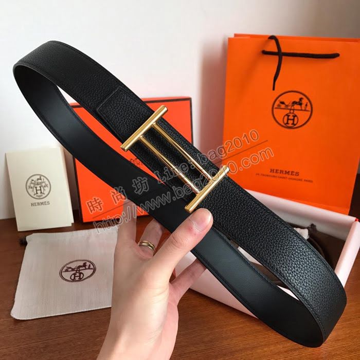 HERMES皮帶 官網同步 雙面小牛皮腰帶 愛馬仕雙面男皮帶  hgh1959